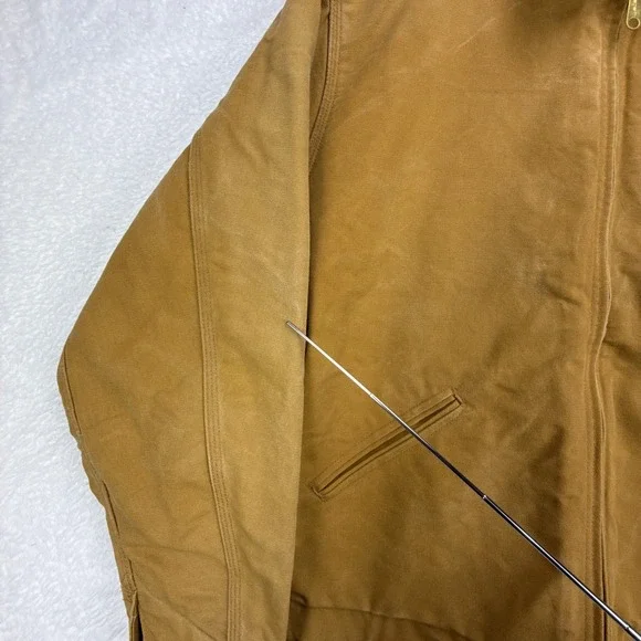 Carhartt Detroit Jacket Blanket Lined Mens 48 Tall J01 BRN Brown 6BLJT - Picture 16 of 16